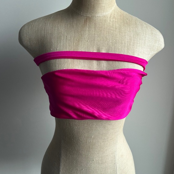 Jade Swim Halo Top Fuschia Sheen Size XL - Picture 1 of 4